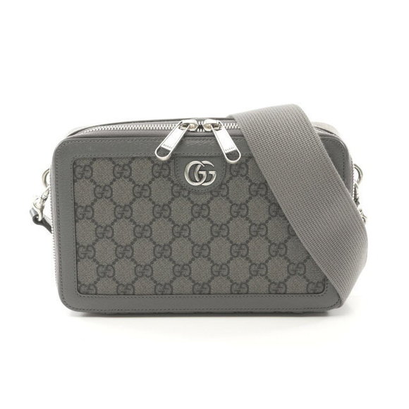 Gucci Ophidia GG Supreme Shoulder Bag Leather Gray - Picture 1 of 4